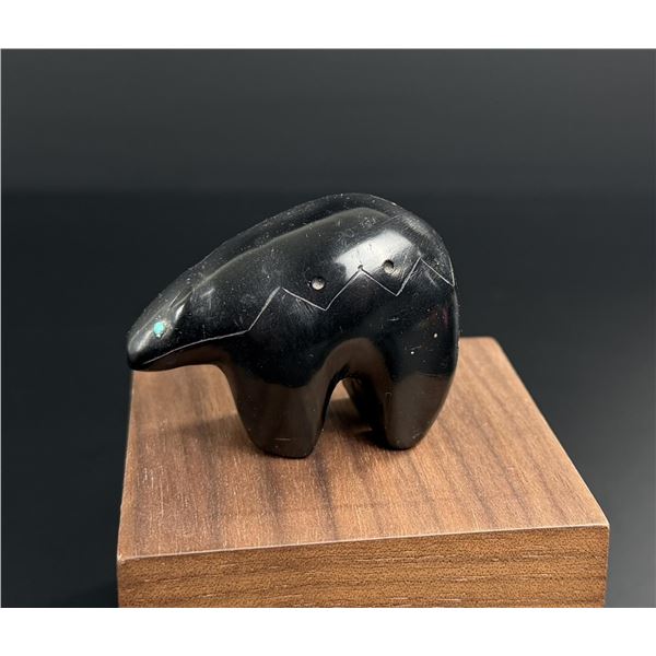 Zuni Carved Jet Bear Fetish