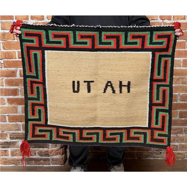 Navajo Indian Germantown Utah Pictorial Blanket