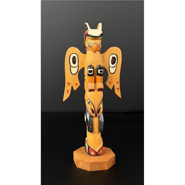 John Wallan Northwest Coast Carved Totem Pole