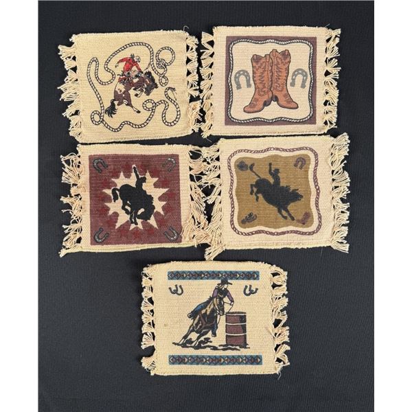 El Paso Saddleblanket Co Western Rug Coasters