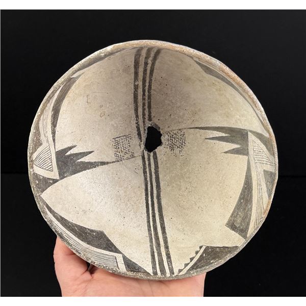 Ancient Mimbres Indian Pottery Bowl
