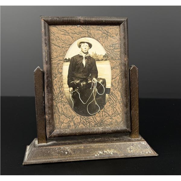 Cowboy with Lariat and Pistol Photo