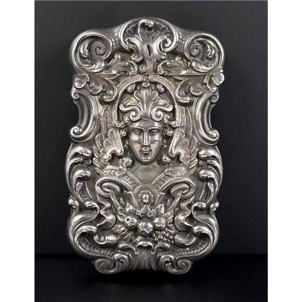 Art Nouveau Sterling Silver Match Safe Vesta Case