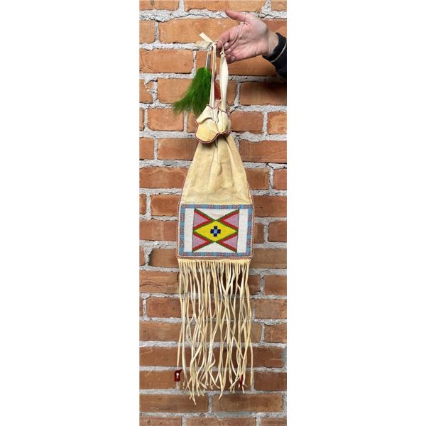Blackfoot Native American Indian Beaded Pipe Bag