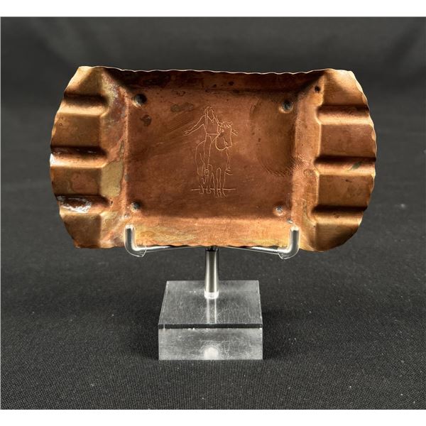 Trading Post Indian Copper Souvenir Ashtray