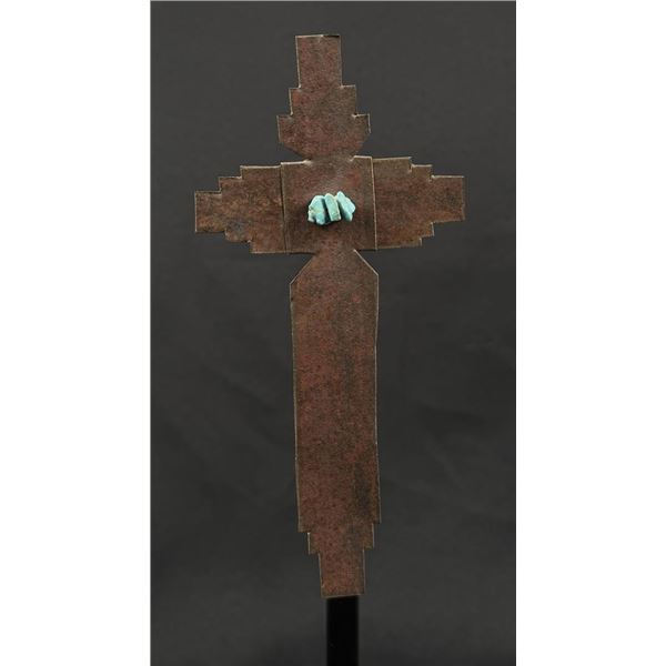 Chimayo Sanctuary Tin Roof Turquoise Cross