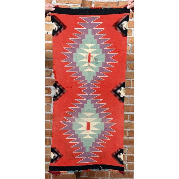 Navajo Germantown Indian Rug Saddle Blanket