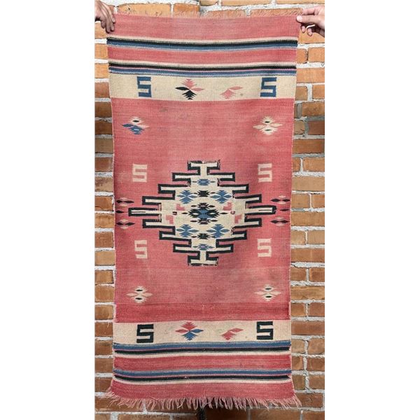 Antique Rio Grande Navajo Indian Serape Blanket