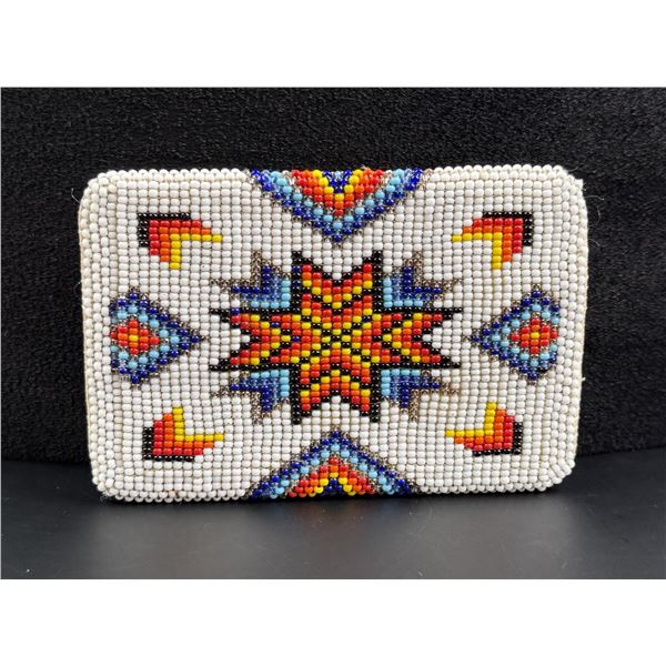 Montana Blackfoot Indian Beaded Belt Buckle