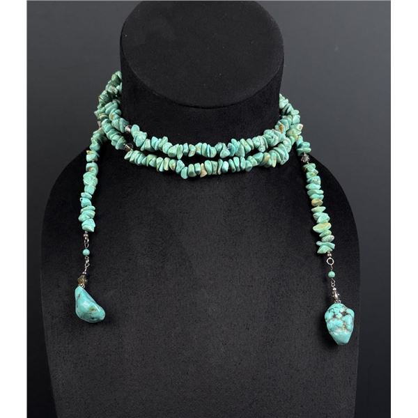 Navajo Turquoise Nugget Necklace