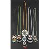 Image 1 : Native American Indian Beaded Rosette Necklaces