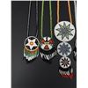Image 2 : Native American Indian Beaded Rosette Necklaces