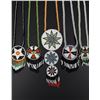 Image 3 : Native American Indian Beaded Rosette Necklaces