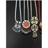 Image 2 : Native American Indian Beaded Rosette Necklaces