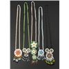 Image 1 : Native American Indian Beaded Rosette Necklaces