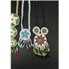 Image 4 : Native American Indian Beaded Rosette Necklaces