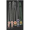 Image 1 : Native American Indian Beaded Rosette Necklaces