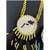 Image 7 : Native American Indian Beaded Rosette Necklaces