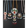 Image 3 : Native American Indian Beaded Rosette Necklaces