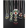 Image 4 : Native American Indian Beaded Rosette Necklaces