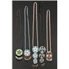 Image 1 : Native American Indian Beaded Rosette Necklaces