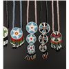 Image 3 : Native American Indian Beaded Rosette Necklaces