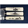 Image 6 : Alaskan Eskimo Inuit Scrimshaw Ivory Carving Set