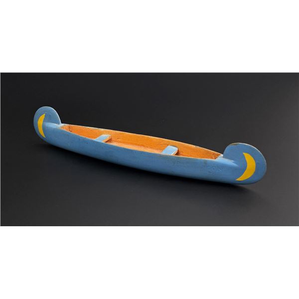 Native American Indian Miniature Canoe