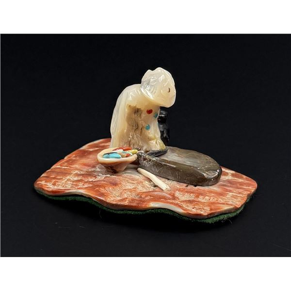 Zuni Carved Mano Corn Grinder Fetish