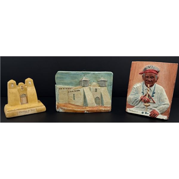 Gallup Mercantile Taos Zuni Chalkware Sculptures