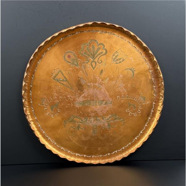 Ben Talachy San Juan Pueblo Copper Tray
