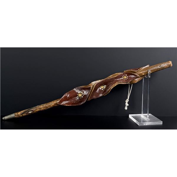 Antique Folk Art Diamond Willow Walking Stick