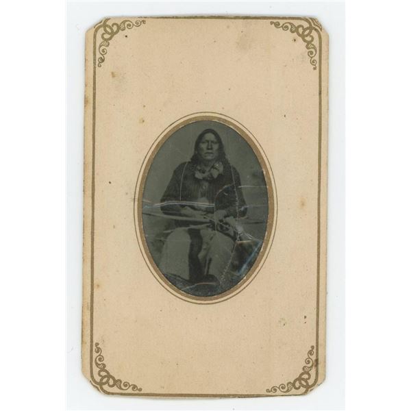 Kiowa Indian Satanta White Bear Tintype Photo