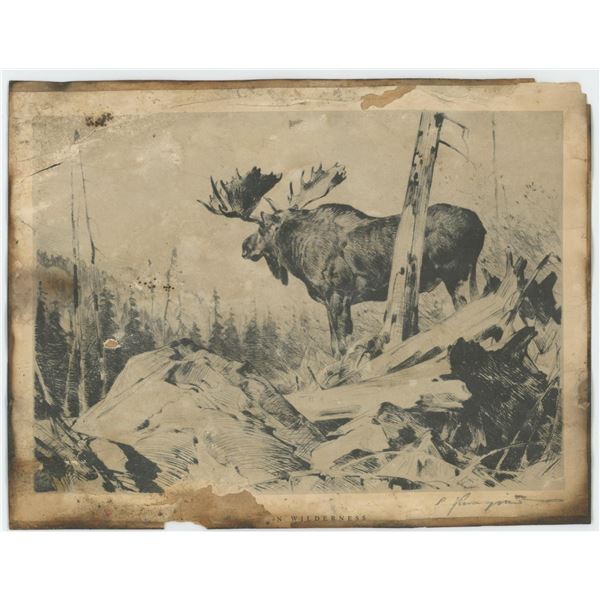 Carl Rungius Alaskan Moose Calendar 1937