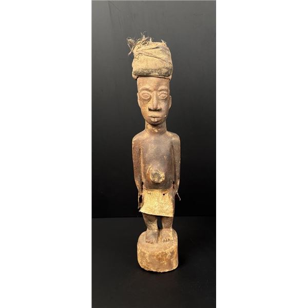 Luba African Fertility Wood Carving Statue