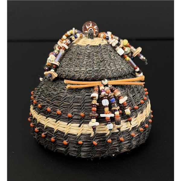 Linda Aguilar Chumash Indian Horsehair Basket