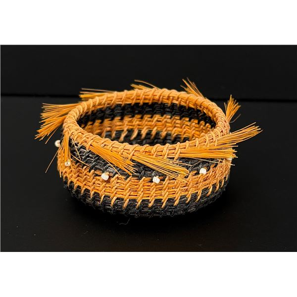 Linda Aguilar Chumash Indian Horsehair Basket