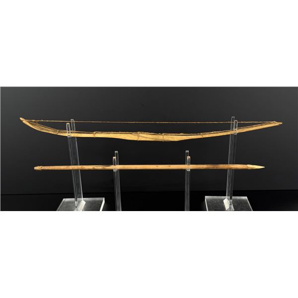 Alaskan Inuit Eskimo Caribou Horn Bow Drill