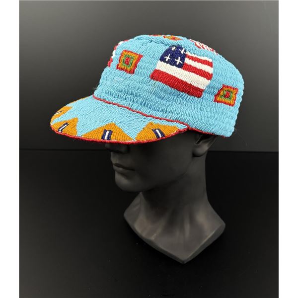Sioux Native American Indian Beaded Hat
