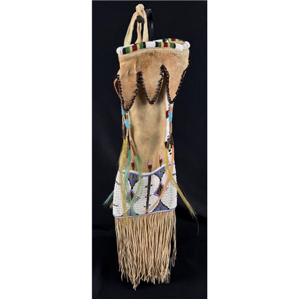 Montana Blackfoot American Indian Beaded Pipe Bag