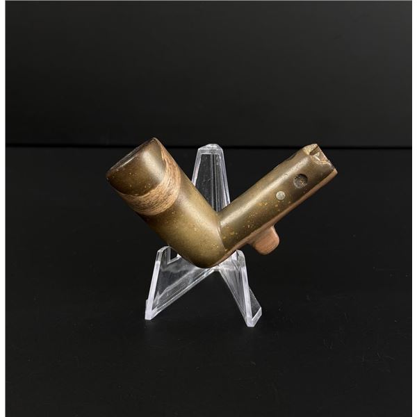 Plains Native American Indian Steatite Peace Pipe