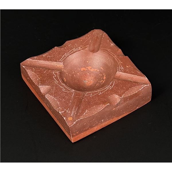 Native American Indian Catlinite Pipestone Ashtray
