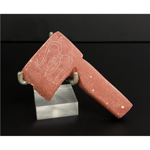 Native American Indian Catlinite Pipestone Axe