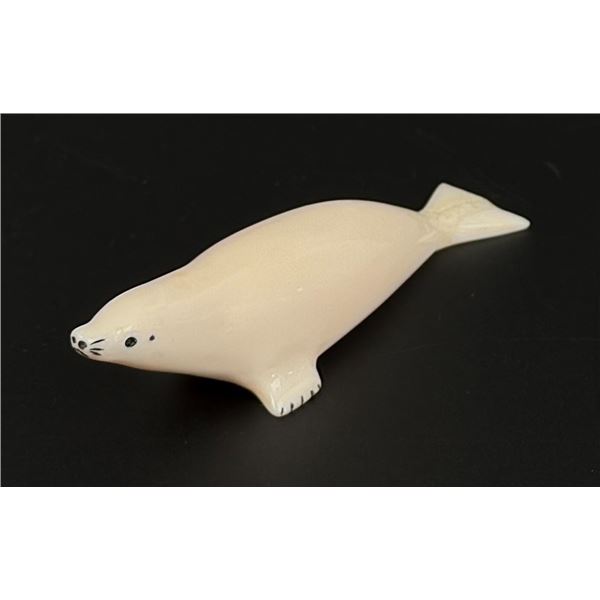 Chester Seveck Alaskan Inuit Eskimo Ivory Seal