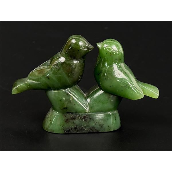 Alaskan Inuit Eskimo Nephrite Jade Birds