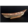 Image 3 : Victor Swan Alaskan Inuit Eskimo Miniature Canoe