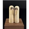Image 1 : Alaskan Inuit Eskimo Scrimshaw Walrus Shakers
