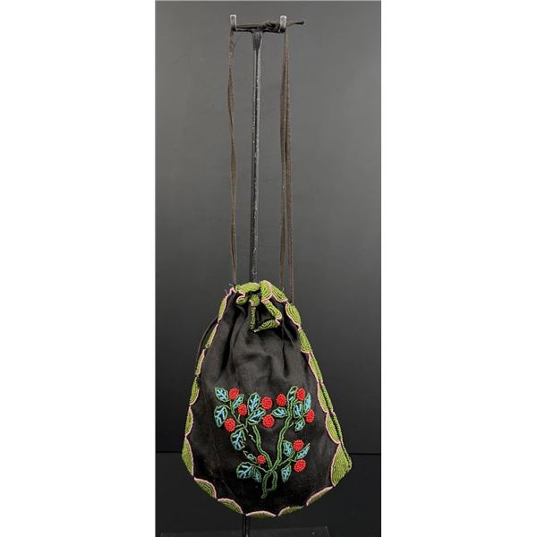 Woodlands Native American Indian Beaded Bag