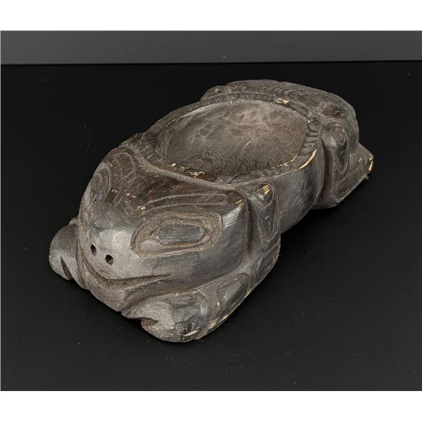 Calvin Hunt Northwest Coast Indian Frog Greasebowl