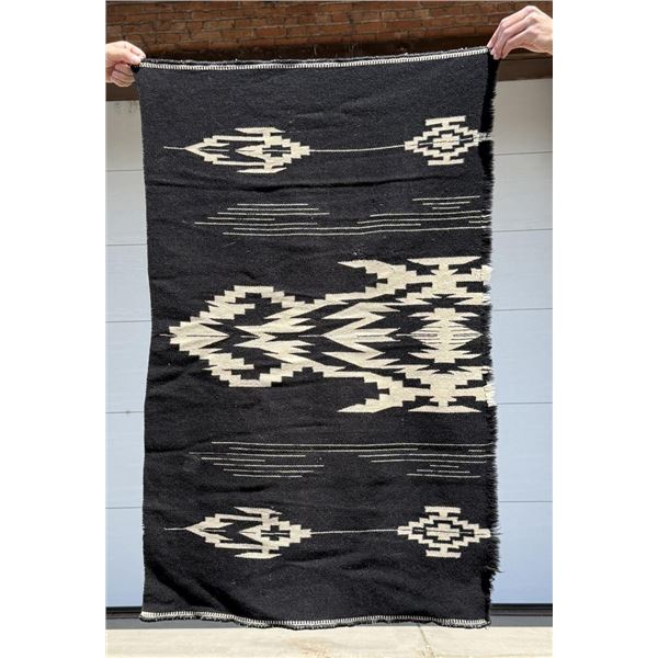 Antique Rio Grande Navajo Indian Serape Blanket